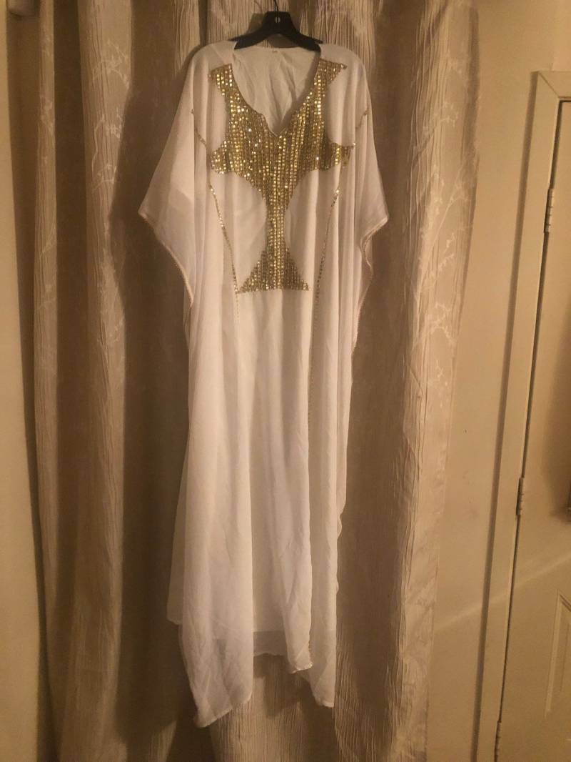 Weißer Kaftan Bodenlanges Kleid von SHALOMCONCEPT