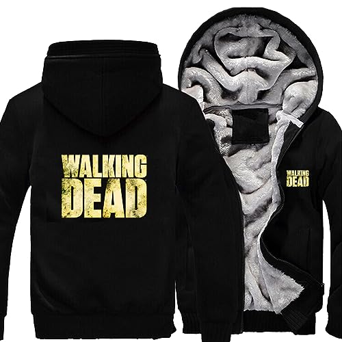 SHAMMA 2023 Neue Herren Hoodies für Walking Dead Winterjacke Mäntel mit durchgehendem Reißverschluss Sweatshirt Warmer dicker Pullover Schwere Oberbekleidung-C||3XL von SHAMMA