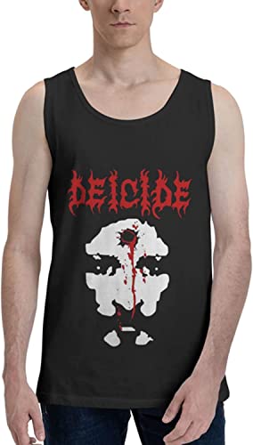 Deicide Band Band Tank Top T-Shirts Hemden Men Sleeveless T-Shirts Hemdens Sport Vest Black(Large) von SHANGPIN