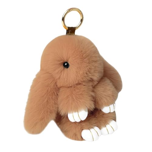 SHANGYU Niedlicher Hasen-Schlüsselanhänger, Plüsch, flauschiger Hasen-Schlüsselanhänger, Kaninchen-Schlüsselanhänger für Rucksack SHANGYU Niedlicher Hasen-Schlüsselanhänger, Plüsch, flauschiger Hasen-Schlüsselanhänger, Kaninchen-Schlüsselanhänger für Rucksack von SHANGYU