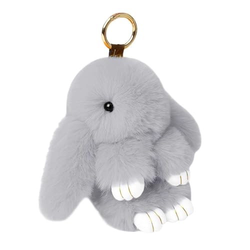 SHANGYU Niedlicher Hasen-Schlüsselanhänger, Plüsch, flauschiger Hasen-Schlüsselanhänger, Kaninchen-Schlüsselanhänger für Rucksack SHANGYU Niedlicher Hasen-Schlüsselanhänger, Plüsch, flauschiger Hasen-Schlüsselanhänger, Kaninchen-Schlüsselanhänger für Rucksack von SHANGYU