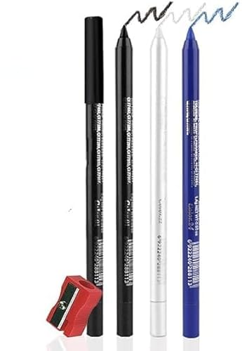 Eyeliner Stift, Waterproof Crème Glatt Metallisch Lidschattenstift, 3 Stück Eyeliner Lippen Liner Augenschatten Augenbrauen Bleistifte Stift Augen Make-up (01#+22#+24#) von SHANJIA