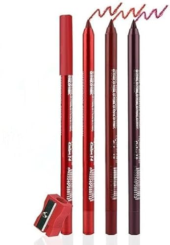 Eyeliner Stift, Waterproof Crème Glatt Metallisch Lidschattenstift, 3 Stück Eyeliner Lippen Liner Augenschatten Augenbrauen Bleistifte Stift Augen Make-up (14#+17#+18#) von SHANJIA