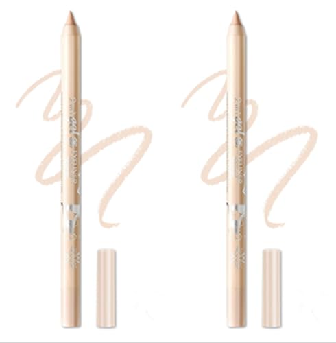 Eyeliner Stift, Waterproof Crème Glatt Metallisch Lidschattenstift,2 Stück Eyeliner Lippen Liner Augenschatten Augenbrauen Bleistifte Stift Augen Make-up (03 Nackt & 03Nackt) von SHANJIA