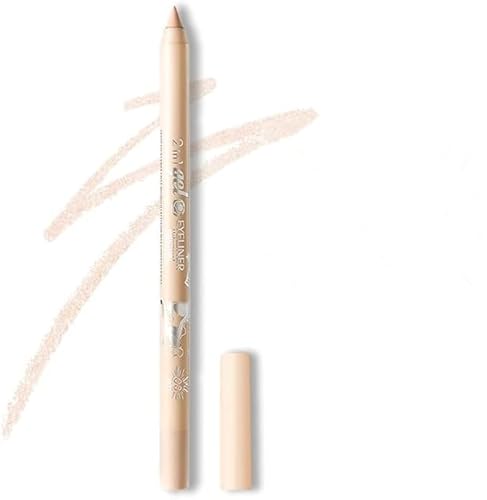 Eyeliner Stift, Waterproof Long Lasting Liner Stick, Crème Glatt Metallisch Lidschattenstift, Eyeliner Lippen Liner Augenschatten Augenbrauen Bleistifte Stift Augen Make-up (03# Nackt) von SHANJIA