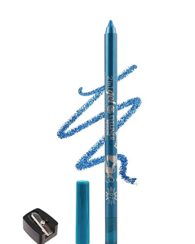 Eyeliner Stift, Waterproof Long Lasting Liner Stick, Crème Glatt Metallisch Lidschattenstift, Eyeliner Lippen Liner Augenschatten Augenbrauen Bleistifte Stift Augen Make-up (07# Blau) von SHANJIA