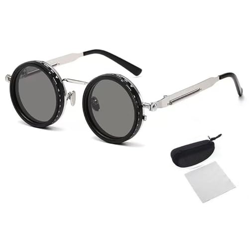 Verstellbare Tönung, abgerundete polarisierte Gläser, Retro-Sonnenbrille, 1–9 verstellbare polarisierte Sonnenbrille, polarisierte Herren-Sonnenbrille mit ND9 stufenlosen Gläsern für Strand, Reisen Verstellbare Tönung, abgerundete polarisierte Gläser, Retro-Sonnenbrille, 1–9 verstellbare polarisierte Sonnenbrille, polarisierte Herren-Sonnenbrille mit ND9 stufenlosen Gläsern für Strand, Reisen von SHANRENSAN