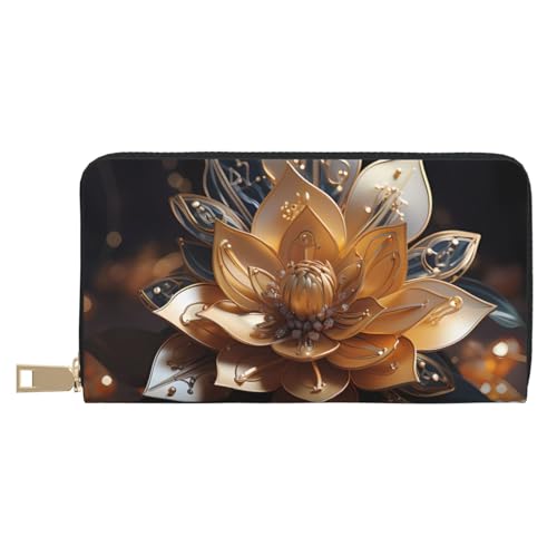 Weiße zarte Lotusblüte Leder Geldbörse Unisex Lange Geldbörse Business Reißverschluss Mehrere Kartenfächer Große Kapazität Mode Casual Wallet Weiß Einheitsgröße Weiße zarte Lotusblüte Leder Geldbörse Unisex Lange Geldbörse Business Reißverschluss Mehrere Kartenfächer Große Kapazität Mode Casual Wallet Weiß Einheitsgröße von SHANYU