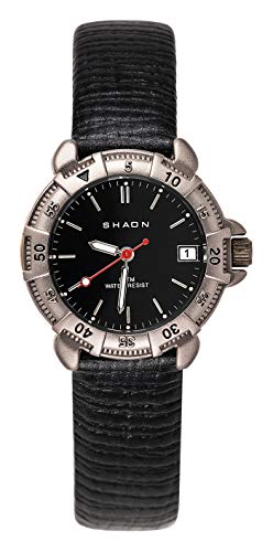 Shaon Damen Analog Quarz Uhr mit Lederimitat Armband 22-1100-44 von SHAON