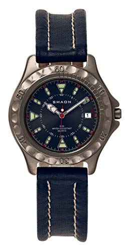 Shaon Herren Analog Quarz Uhr mit Leder Armband 22-6102-99 von SHAON