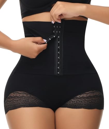 SHAPEBUS Miederhose Damen Bauchweg Shape Unterhose Nahtlos Shapewear Für Damen Stark Formend Bauchweg Stark Formend Hose Shaping Unterwäsche Black XL-XXL von SHAPEBUS