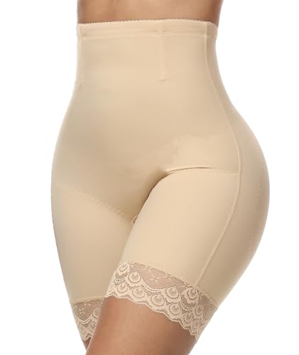 SHAPEBUS Push Up Unterhose Damen Miederhose Damen Bauchweg Stark Formend Figurformende Unterwäsche Damen Bauchweg Unterhose Damen Shapewear Shape Unterhose Damen Shaping Unterhose Damen Beige L von SHAPEBUS