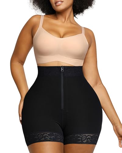 SHAPELLX Butt Lifter Shapewear Bauchkontrolle Shorts für Frauen Taillenmieder mit Haken Reißverschluss Body Shaper Wear, A0-schwarzer Reißverschluss, XXX-Large SHAPELLX Butt Lifter Shapewear Bauchkontrolle Shorts für Frauen Taillenmieder mit Haken Reißverschluss Body Shaper Wear, A0-schwarzer Reißverschluss, XXX-Large von SHAPELLX
