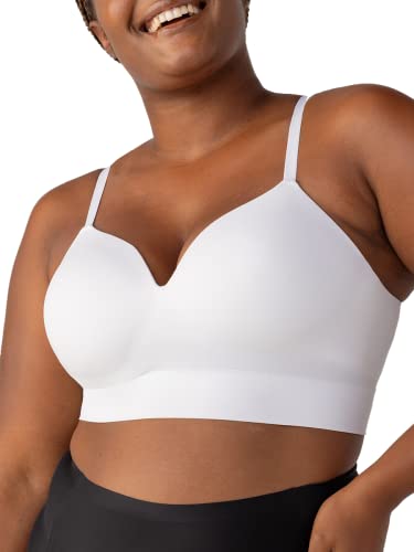 SHAPERMINT BHs für Frauen - Bralettes für Frauen mit Unterstützung - von klein bis Übergröße Dessous, Weiss/opulenter Garten, X-Large von SHAPERMINT