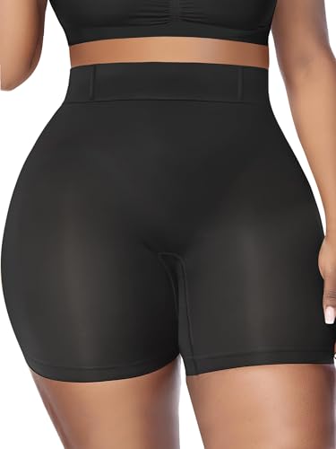 SHAPERX Shapewear Unterhose Bauchweg Damen Figurformend Miederhose Hohe Taille Stark Formend Body Shaper Shaping Shorts, UK-SZ5810-Black-L/XL von SHAPERX