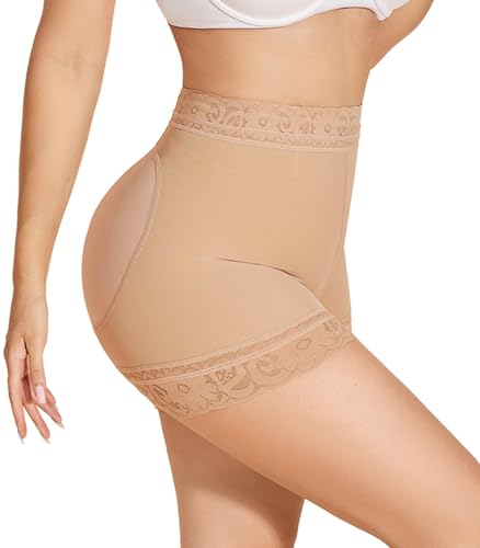 SHAPSHE Shapewear Damen Bauchweg Miederhose Seamless Hose Po Push Up Unterhose Stark Formend Spitze Shaping Unterwäsche Shaper Miederpants Shape Shorts von SHAPSHE