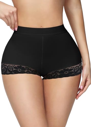 SHAPSHE Shapewear für Damen, Bauchkontrolle, nahtlos, Po-Lifting, Kompressionsunterwäsche Fajas Colombianas BBL Shorts, Schwarz, XXL von SHAPSHE