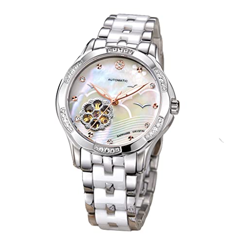 SHATONG Damen Aushöhlen mechanisch Armbanduhr Mode Leuchtend Analog Wasserdicht Uhren Damen Elegantes Geschenk,Zifferblattdurchmesser 34mm SHATONG Damen Aushöhlen mechanisch Armbanduhr Mode Leuchtend Analog Wasserdicht Uhren Damen Elegantes Geschenk,Zifferblattdurchmesser 34mm von SHATONG