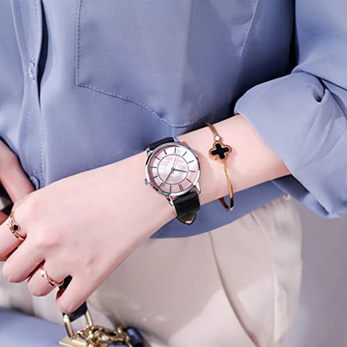 SHATONG Damen DREI Stiche Uhr Mode Lässig wasserdichte Quarzwerk Armbanduhr mit Lederarmband Kratzfest Elegantes Geschenk für Damen SHATONG Damen DREI Stiche Uhr Mode Lässig wasserdichte Quarzwerk Armbanduhr mit Lederarmband Kratzfest Elegantes Geschenk für Damen von SHATONG