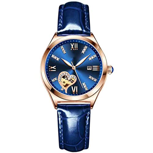 SHATONG DamenUhren Strass Multifunktional Wasserdicht Mechanisches Uhrwerk Armbanduhr Lederband Elegantes Geschenk für Damen SHATONG DamenUhren Strass Multifunktional Wasserdicht Mechanisches Uhrwerk Armbanduhr Lederband Elegantes Geschenk für Damen von SHATONG