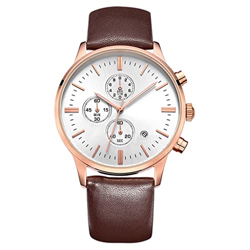 SHATONG Herren Multi-Zifferblatt runde Form wasserdichte analoge Quarz-Armbanduhr mit leuchtenden SHATONG Herren Multi-Zifferblatt runde Form wasserdichte analoge Quarz-Armbanduhr mit leuchtenden von SHATONG