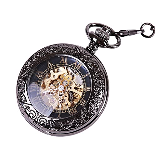 SHATONG Klassiker antike Gravierte taschenuhr mit Römische Ziffern analog automatische mechanische Taschenuhr,für Geburtstag,Jahrestag,Weihnachten,Vatertag SHATONG Klassiker antike Gravierte taschenuhr mit Römische Ziffern analog automatische mechanische Taschenuhr,für Geburtstag,Jahrestag,Weihnachten,Vatertag von SHATONG