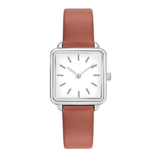 SHATONG Multifunktions Analog Wasserdichte Uhren All-Match Mode Damen Quarzuhr mit Lederband (Farbe: A) von SHATONG