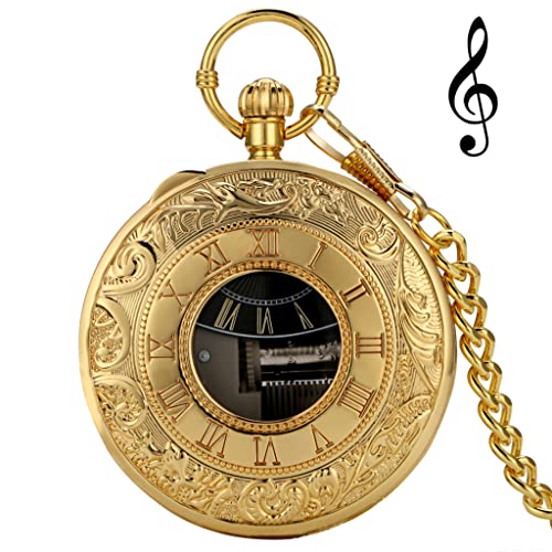 SHATONG Retro Taschenuhr mit Kette für Männer und Frauen,römische Ziffern,Quarzwerk,Exquisites Muster,Geschenk zum Jahrestag,schönes Geschenk für Familie SHATONG Retro Taschenuhr mit Kette für Männer und Frauen,römische Ziffern,Quarzwerk,Exquisites Muster,Geschenk zum Jahrestag,schönes Geschenk für Familie von SHATONG