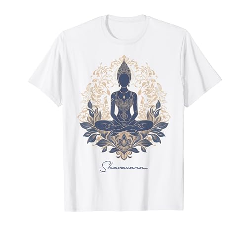 SHAVASANA Unisex Yoga Zen T-Shirt Weiß Small Klassisch geschnitten Kurzarm Crew-Ausschnitt Yoga Design Zen Meditation SHAVASANA Unisex Yoga Zen T-Shirt Weiß Small Klassisch geschnitten Kurzarm Crew-Ausschnitt Yoga Design Zen Meditation von SHAVASANA