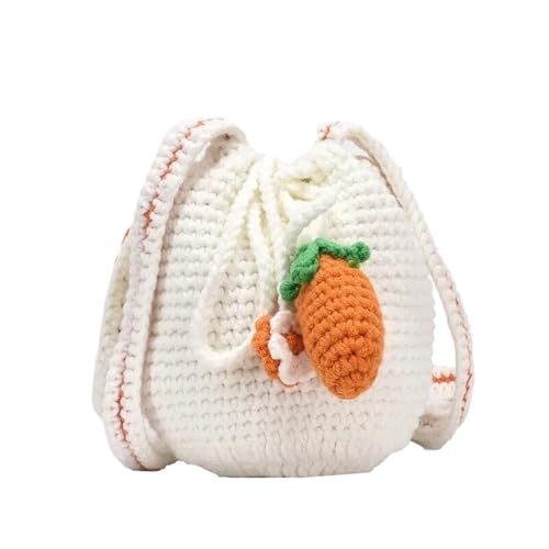 SHBHWS Handgemachte Diy Umhängetasche Wolle gestrickt Blume Schulter häkeln kleine Tasche(Color12) von SHBHWS