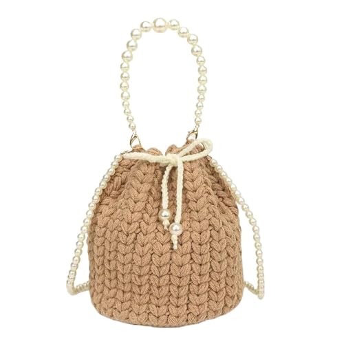 SHBHWS Handgemachte Diy Umhängetasche Wolle gestrickt Blume Schulter häkeln kleine Tasche(Color5) von SHBHWS