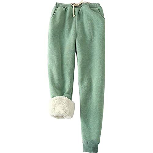 SHECO Thermal Leggings Damen Fleece Jogginghose Damen Winter Warme Thermohose Gefütterte Dicke Plüsch Outdoor Winterwear Traininghose Sweathose Sporthose Fleecehose Winterhose von SHECO