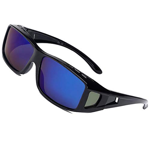 SHEEN KELLY Polarisierte Sonnenbrille UV400 Pass über Gläser für Männer Frauen Decken Sie Sonnenbrillen Fischerei Wickelspiegel Linse von SHEEN KELLY