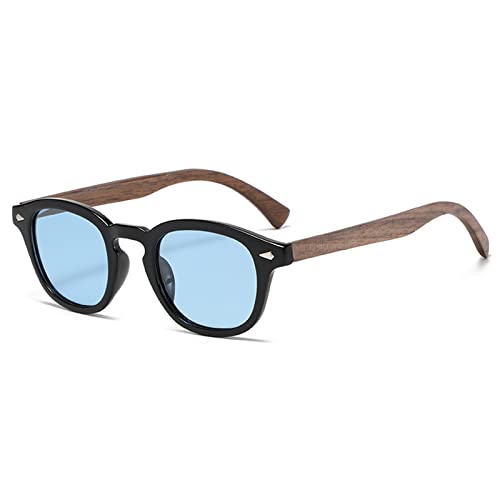 SHEEN KELLY Sonnenbrille im Mod-Stil für Männer und Frauen VINTAGE Unisex runde blaue Gläser von SHEEN KELLY