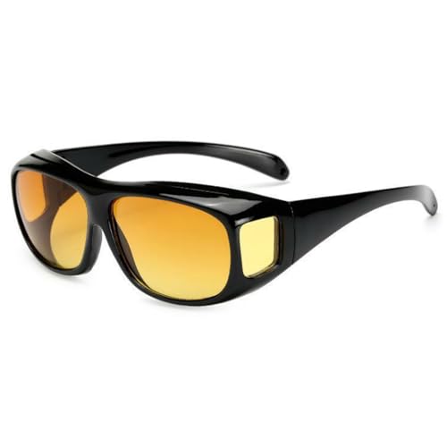 SHEEN KELLY UV400 Nachtsichtbrille passt über Korrekturbrillen Wrap Arounds Sonnenbrillen Fahrschutz von SHEEN KELLY