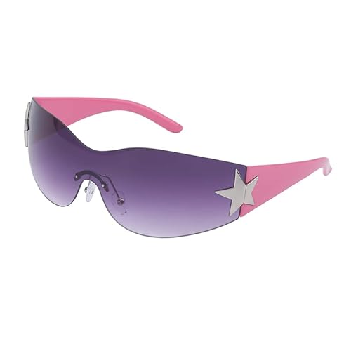 Y2K Sonnenbrille für Frauen Männer Borderless Shading Wrap Around Eyeware Super Personalisierte Modische Rahmenlose Outdoor Gläser von SHEEN KELLY