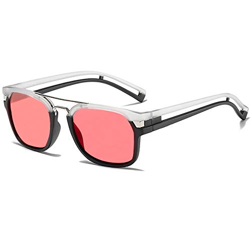 SHEEN KELLY polarisierte quadratische Sonnenbrille für Männer Frauen Retro Pilot Sonnenbrille Tony Stark Sonnenbrille UV400 Sonnenbrille Neymar Sonnenbrille von SHEEN KELLY