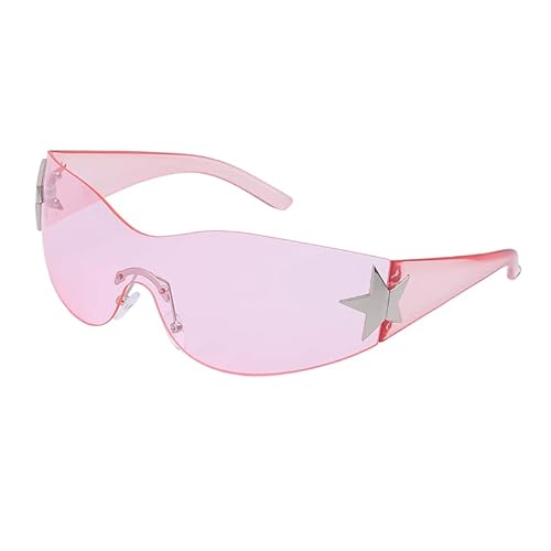 Y2K Sonnenbrille für Frauen Männer Borderless Shading Wrap Around Eyeware Super Personalisierte Modische Rahmenlose Outdoor Gläser von SHEEN KELLY