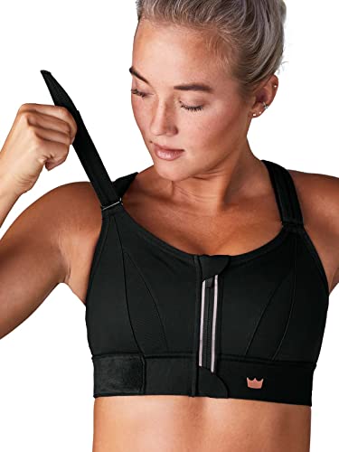 SHEFIT Ultimate Sport-BH für Damen, High Impact Sport-BH, schwarz, XXX-Large von SHEFIT