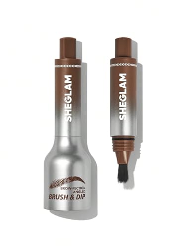SHEGLAM Brow-Fection Schrägpinsel & Dip Upgraded Microblading Augenbrauenstift Langanhaltend Wasserfest Einfach Färben-Auburn von SHEGLAM