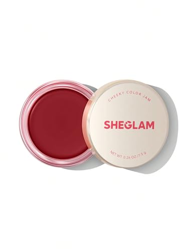 SHEGLAM Cheeky Color Jam 6 Farben Multi-Use Creme Blush Lip Cream matt hochpigmentiert natürlich - Scarlet Sunset von SHEGLAM