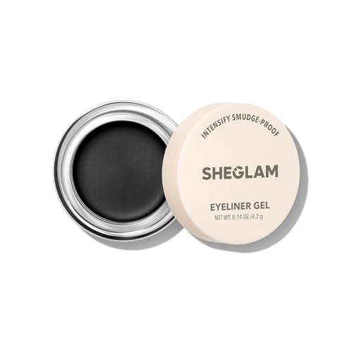 SHEGLAM Intensify Gel-Eyeliner wischfest und wasserfest, hochpigmentiert, langanhaltend, matt, 3 Farben - Black von SHEGLAM