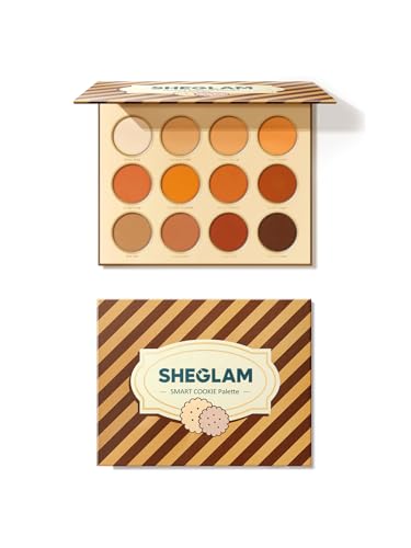 SHEGLAM Smart Cookie Palette 12 Farben Lidschatten Makeup vielseitig hochpigmentiert von SHEGLAM