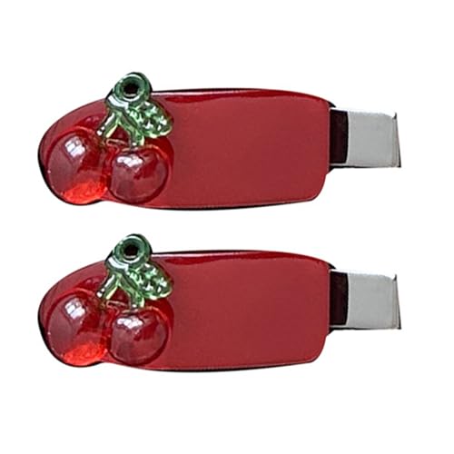 SHEGOTO 1 Paar Kirsch-Haarklammern, süßer Stil, bequeme Haarspange für Damen und Mädchen SHEGOTO 1 Paar Kirsch-Haarklammern, süßer Stil, bequeme Haarspange für Damen und Mädchen von SHEGOTO