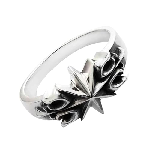 SHEGOTO Versilberte Hexagram-Ringe, symbolisieren Geheimnis und Kraft, einzigartiges Persönlichkeitsschmuck-Accessoire für Frauen SHEGOTO Versilberte Hexagram-Ringe, symbolisieren Geheimnis und Kraft, einzigartiges Persönlichkeitsschmuck-Accessoire für Frauen von SHEGOTO