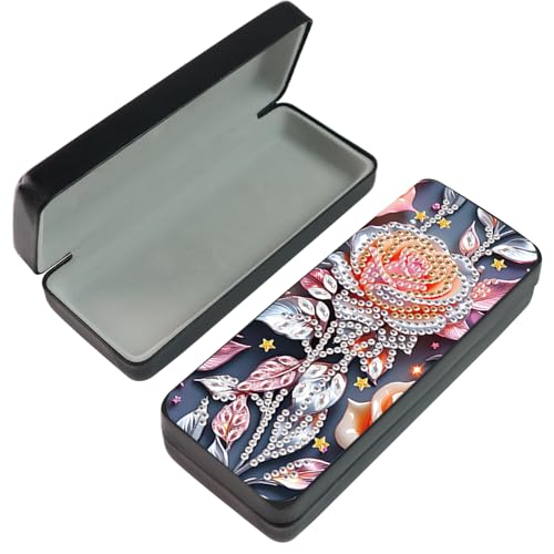 SHEGZHUC Diamond Painting Brillenetui Hardcase 16x6.8cm Diamant Malerei Tragbare Sonnenbrillen Aufbewahrung Glasses Case für Damen und Herren || Rose Blumen Rosa Rosen SHEGZHUC Diamond Painting Brillenetui Hardcase 16x6.8cm Diamant Malerei Tragbare Sonnenbrillen Aufbewahrung Glasses Case für Damen und Herren || Rose Blumen Rosa Rosen von SHEGZHUC