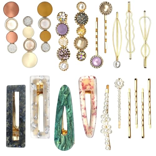 20 Stück Strass Perlen Mode Acryl Harz Haarspangen Set Gold Elegante Haarnadeln Niedlich Glitzer Haarschmuck Kopfbedeckung Styling Werkzeuge für Frauen Mädchen 20 Stück Strass Perlen Mode Acryl Harz Haarspangen Set Gold Elegante Haarnadeln Niedlich Glitzer Haarschmuck Kopfbedeckung Styling Werkzeuge für Frauen Mädchen von SHEHARUHI