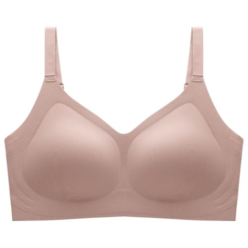 SHEKINI BH Damen Ohne Bügel Sport BH Große Brüste Bralette Push Up Seamless Bra Anti Sag Soft BH V-Ausschnitt BHS Bequemer BH von SHEKINI