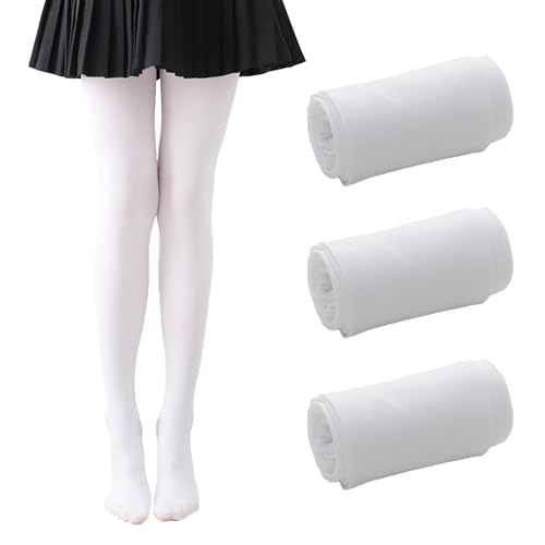 SHEKINI Ballettstrumpfhose Mädchen 3er Pack Kinder Strumpfhosen Mädchen Tanzstrumpfhose Anti-Rutsch Strumpfhose Kinder 80-160 von SHEKINI