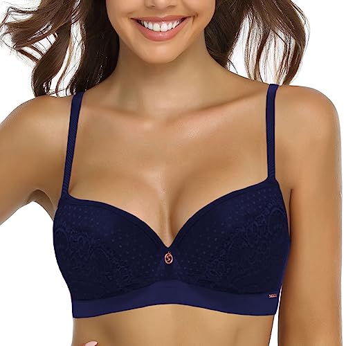 SHEKINI Damen BH ohne Bügel Bralette Damen Spitze Sexy Bustier Modern Soft Bra von SHEKINI